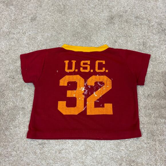 Vintage 70s USC Trojans Jersey #32 Baby Toddler 2-4 12x11 - Picture 3 of 12